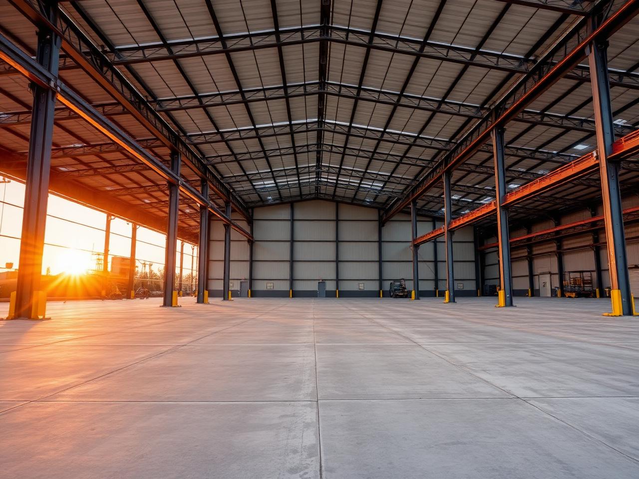 Industrial warehouse interior